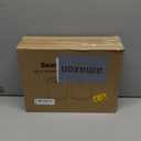 Tall Drum Lamp Shades Set of 2, 10"Top x10" Bottom x 13"High, Beige Lampshade for Table Lamp Floor Lamp, Replacement Lampshades Natural Linen Handcrafted, Spider, Harp Holders Included, Easy Assembly