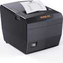 Rongta POS Receipt Printer, 80mm Thermal Printer with USB/Serial/Ethernet and Auto Cutter for Kitchen and Retail Use, Cash Drawer Support for Windows/Mac/Linux (RP327)