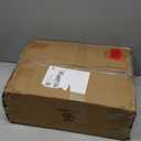 Rattan Nightstand with Charging Station,Farmhouse Bedside Table with 2 Storage Drawer and Open Wood Shelf, for Bedroom and Small Spaces,Night Stand with Solid Wood Legs (Walnut Brown-Outlet)