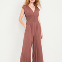 Waist-Defined Wide-Leg Jumpsuit Small