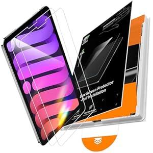 PandaShield 2 Pack for iPad Mini 8.3"(A17 Pro 7th/ 6th Gen 2024/ 2021)9H+ Tempered Glass Screen Protector with Easy-Install[12FT Grade Shatterproof]Apple Pencil Compatible, HD Clarity, Scratch Resistant