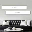 Large Framed Neutral Abstract Vertical Wall Art Decor for Hallway, 2 Piece, 63"L x 10"W