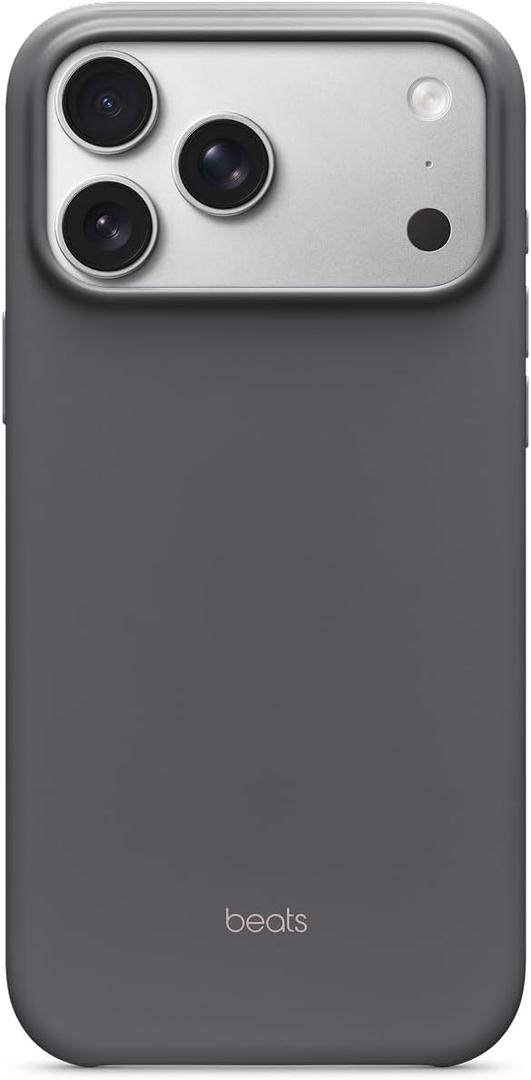 Beats iPhone 17 Pro Max Case with MagSafe & Camera Control, Matte Finish, Microfiber Lining Granite Gray
