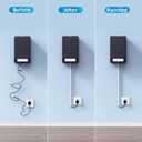 Yecaye 128in Mini Cord Hider for 1 Mini Wire, On-Wall Cord Cover Channel, Tape Wire Concealer, Cable Cover Cable Management for Home Office, W0.5in H0.31in, White