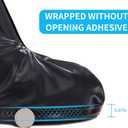 Waterproof Shoe Covers Waterproof Overshoe Reusable Foldable Rain Boot Shoe Protectors Non-Slip Rain Snow Shoe Covers Water Resistant Unisex Rain Gear, Medium