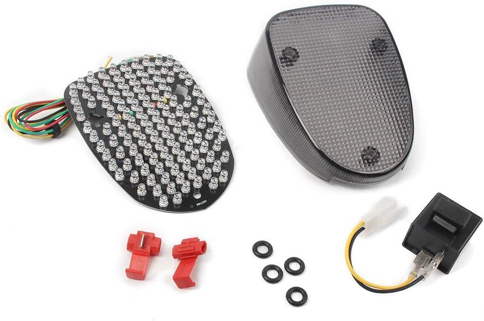 GZYF Scooter Brake Turn Signal Tail Light Integrated Led Lamp For Yamaha Royal Star XVZ1300 1996-2013, for Yamaha V-Star 650 XVS650 Classic 1998-2010 (smoke)