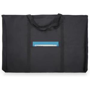 JJRING Dacron Light Weight Art Portfolio Tote Bag, 25'' x 37'' for 24'' x36'' Black Carrying Storage Case For Poster, Sketching, and Drawing