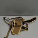 Tactical Cat Harness and Leash for Walking Escape Proof, Adjustable Cat Walking Jackets, Padded Stylish Cat Vest, Khaki, Medium (M 5.5-9LBS)