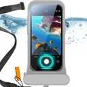 ESR Waterproof Phone Pouch for iPhone 15 Pro Max /14 Pro Max, Underwater Touch Sensitivity, IPX8 Floating Waterproof Cellphone Case with Lanyard, Dry Bag for Snorkeling, Titanium