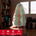 Upright Christmas Tree Bag for 6-6.5 Foot Tree, Heavy Duty Storage Bag for Artificial Xmas Tree, PE Material Waterproof Tear-Resistant Tree Cover with Reinforced Handles, Stand Up Storage Solution