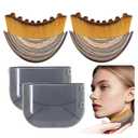 1/2 PCS Lymphatic Contour Face Brush for Sculpting  Anti-Puffiness, Detox & Lift, Improves Skin Glow & Absorption (2 Pcs Contour Face Brush)