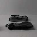 Lifewit Under Bed Shoe Storage Organizer Set of 2, 4.3 Inches Tall Low Profile Fabric Shoes Container Box with Clear Cover, Foldable Storage Bag with 2 Handles, Total Fits 24 Pairs of Shoes, Black