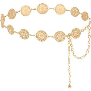 Christmas Women's Chain Belt Metal Waist Belt Chunky Belly Link Belt body chain Jewelrygolden