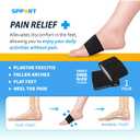 Compression Arch Support - 2 Pain Relief Foot Care Brace Sleeves for Plantar Fasciitis, Heel Spurs - Wide & Narrow Feet - Flat Feet & Fallen Arches, High Arch - One Size - 1 Pair Black - SPPORT Support & Confort