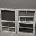 Shed Windows 2 Pack 14" W x 21" H Flush Mount White Window with Tempered Glass and Fiberglass Screen,Sliding Windows with Vertical Slider and Screws for Sheds,Chicken Coop, Playhouse Garbage Room etc