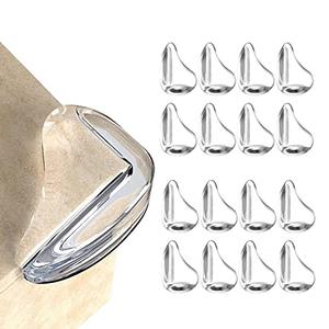 MOYONTE 16 Pack Corner Protector for Baby, Clear Corner Protectors, Furniture Corner Guard & Edge Safety Bumpers to Cover Sharp Furniture & Table Edge