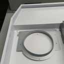 FIREGAS Range Hood 36 inch Under Cabinet, Ducted/Ductless Convertible Kitchen Hood, White Painted Stainless Steel Vent Hood with LED Light,2 Speed Exhaust Fan