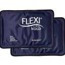2 FlexiKold Gel Ice Packs - Ice Packs for Injuries Reusable, Back Pain Relief, Knee Ice Pack Wrap, After Surgery, Ice Pack for Knee - 6303-COLD-2PK by NatraCure - 7.5"*11.5" – 2PK