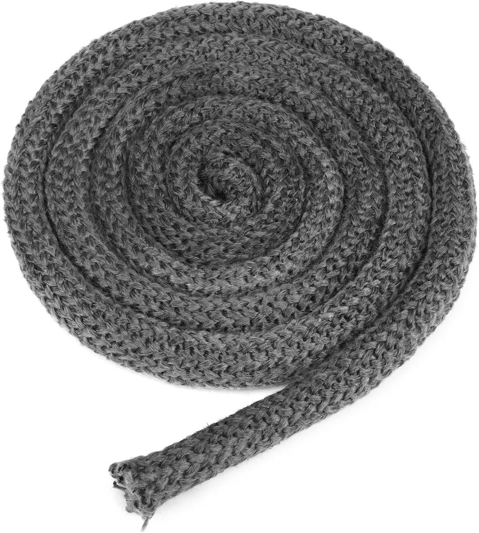 Stanbroil Wood Stove Gasket, 7/8" x 84" Graphite Impregnated Fiberglass Rope Seal, Gasket Rope Replacement Kits for Wood Stoves Door