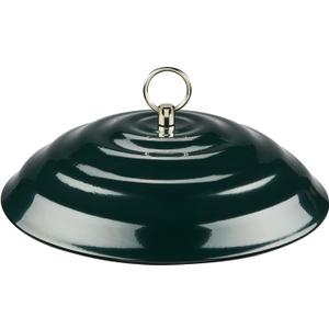 Kingsyard 11.5" Metal Weather Protective Dome, Hanging Squirrel Baffle for Outdoor Bird Feeders, Heavy-Duty Rain Guard Cover, Chew-Proof & Rustproof, Green