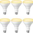 EDISHINE BR30 LED Bulb, Dimmable Flood Lights for Indoor Outdoor, CRI85+ 850LM Super Bright 11W Equivalent 65W, 2700K Warm White Recessed Light Bulbs, LED Can Light Bulbs E26 Base 6 Pack ETL Listed