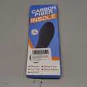 1 Pair Carbon Insole for Men Women - Rigid Shoe Insert Carbon Foot Plate for Hallux RigidusLimitus, Turf Toe, Morton's Toe (11.25 / 285mm - Men's 11 / Women's Size 12)