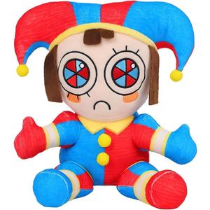 SAJISP The Amazing Digital Circus Plush,10.3" Pomni Plushies Toy Gift, Cute Stuffed Figure Doll for Kids and Adults, Birthday Halloween Christmas Choice for Boys Girls