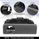 X AUTOHAUX Glove Box Latch Handle for Toyota Sienna 2004-2010 Replace 55506-AE010-B0 Car Interior Accessories Gray