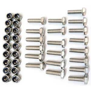 (20 Sets) Auger Shear Pins Bolts and Nuts Steel Metal Bolts Nuts Compatible with Honda Snowblower HS1132 HS624 HS828 HS928 HS724