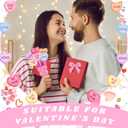 Demonwer 24 Set Mother's Day Flower Bouquet Craft Kit DIY Flower Greeting Card Handmade Bouquet Cards Craft Gifts for Valentine School Classroom Exchange Gift Party Supplies (Heart)