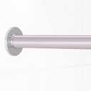 Plastic Shower Rod Cover 58 Inch - 2 Covers - Grey