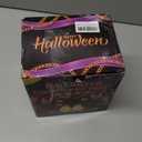 YOUNGAR Halloween Chain String Lights,13.7ft 175LED Battery/USB Operated Plastic Chain Light,Timer Memory with 8 Modes for Haunted House Indoor or Porch, Window, Party Outdoor Decorations (Orange)