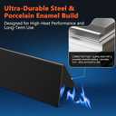 QuliMetal 24.5" Porcelain Steel Flavorizer Bars for Weber Genesis 300 Series (2007–2010) with Side Control Knobs – Fits E310, E320, S310, S320, EP310, EP320, Replacement for Weber 7539 7540
