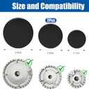 4-Pcs Gas Stove Burner Cap Set - Burner Cover for Gas Stove Replacement Kit with Black Enamel Finish, Gas Burner Covers for SABAF 2nd Generation Burners (3.93" x1, 2.95" x2, 2.17" x1)