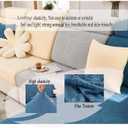 Stretch Sofa Covers for Cushion Couch,Universal Wear Resistant Slipcover with Elastic Bottom,Magic Couch Cover Furniture Protector,Anti-Slip L Shape Sofa Cover,Headrest Cover,Weave-Mustard yellow