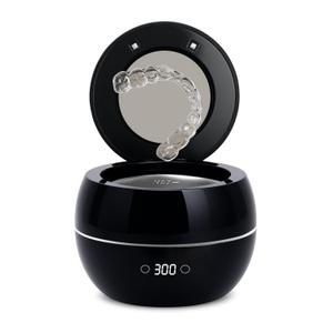 Dental Ultrasonic Retainer Cleaner Machine: 45kHz Dental Cleaning Pod for Denture, Aligner, Mouth Guard, Night Guard, Braces & Jewelry, UV Denture Cleaner with Digital Timer & Dual Mode 250ML Black Dental Ultrasonic Retainer Cleaner Machine: 45kHz Dental Cleaning Pod for Denture, Aligner, Mouth Guard, Night Guard, Braces & Jewelry, UV Denture Cleaner with Digital Timer & Dual Mode 250ML Black