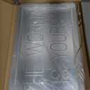 The World is Yours Neon Sign for Bedroom Game Room, Colorful Acrylic Neon Mirror World LED Light Up Signs with Remote, 200+ Colors, App Control, Music Sync, Birthday Gifts for Boys & Girls