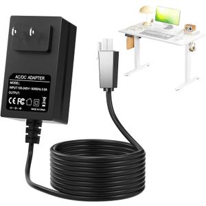 12V 2A Standing Desk Power Cord Compatible with 12V Standing Desk Single Motor Power Supply, Max 24W (Not Compatible with 29V)