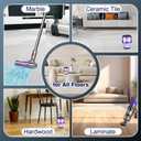 V9 SV18 Filter Replacement for Dy-son Digital Slim & V9 Motorbar Cordless Vacuum, Digital Slim Origin & Fluffy & Fluffy Extra & Fluffy Pro Vac, for Part No.970612-01, 3 Pack V9 Hepa Filter