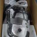 BARWING Stationary Exercise Bike for Home Workout, 5 IN 1 Foldable Indoor Cycling Bike for Seniors, 350LB Capacity, 16-Level Magnetic Resistance, Seat Backrest Adjustments (X2-White)