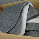 Non Slip Cushioned Rug Pads Rug Carpet Padding 8x10 Ft, 1/4 inch Thick Comfort Memory Foam Rug Pad for Under Area Rugs and Hardwood Floors, Keeps Area Rugs Softly Securely in Place