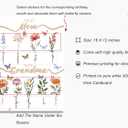 TwoDays DIY Mom's Garden Gift for Grandma - Mother's Day Birth Month Flower Crafts Kit from Daughter, Unique Floral Wall Decor Frame Present for Birthday Christmas (wooden)