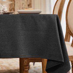 BALCONY & FALCON Rectangle Tablecloth Washable Wrinkle Resistant and Water Proof Table Cloth Decorative Linen Fabric Tablecloths for Dining Parties Kitchen Wedding and Outdoor(Avocado Green, 55x70)