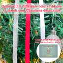 7 x Our First Christmas Ornament 2024, Metal Just Married Christmas Ornament as Mr and Mrs, 1st Christmas Married Ornament 2024, Bridal Shower Wedding Newlywed Gifts for Couple for Christmas Decoration