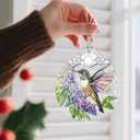 Stained Glass Ornament, Hummingbird Christmas Decorations, Christmas Ornaments for Tree, Holiday Ornament, Hummingbird Gifts, Holiday Party Gifts, Gift Ideas & Xmas Gift