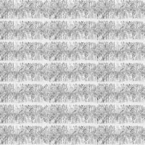 100 Feet Silver Tinsel Garland Christmas Foil Tinsel Garland Decoration Metallic Banner Wall Hanging Tinsel Streamers Garland for Christmas Tree Birthday Party Decorations (3.54" x 100', Silver)