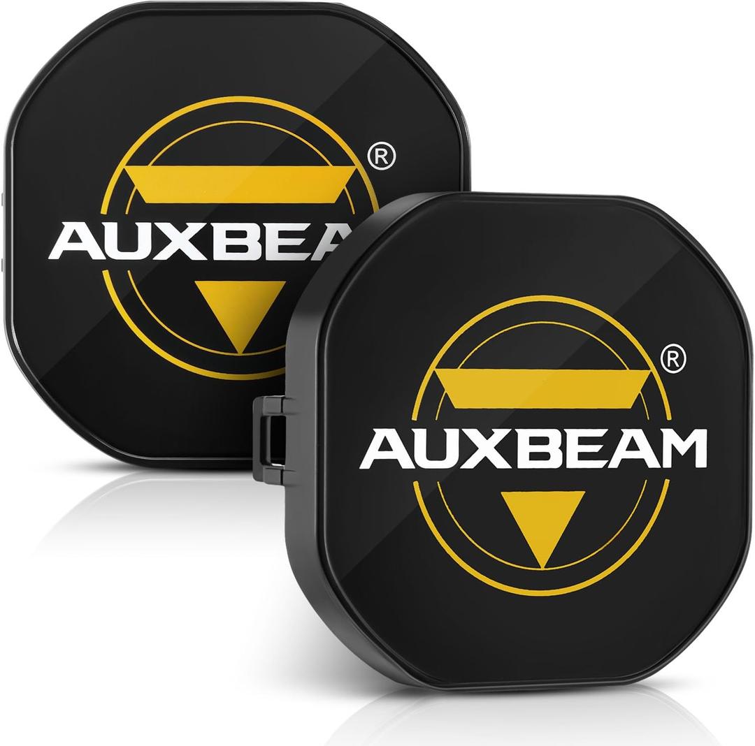 Auxbeam XP-Ultra Series 3 Inch Black Protective Light Covers, Offroad LED Pods Lens Cap, On Road/Off Road, Snap-On Design, for 3" Specific Light Models, 2 Packs