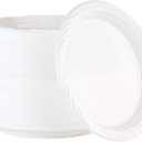 400 Count Disposable 10 Inch White Plastic Dinner Plates Extra Large