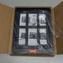 PETLESO Dog Door for Sliding Door, Lockable Dog Screen Door with Magnetic Closure Easy Install Pet Door for Dogs Cats, 11.2"x14.4", Black