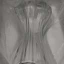 10" Decorative Modern Flower Vase for Floral Arrangements, Large Elegant Clear Glass Vase for Bouquet(Transparent) (Clear, 01)